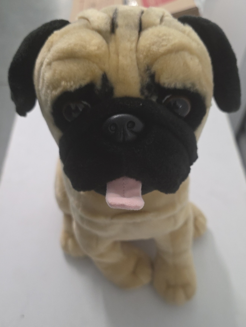 Plush Pug Dog Toy - Tan and Black Soft Plush Puppy